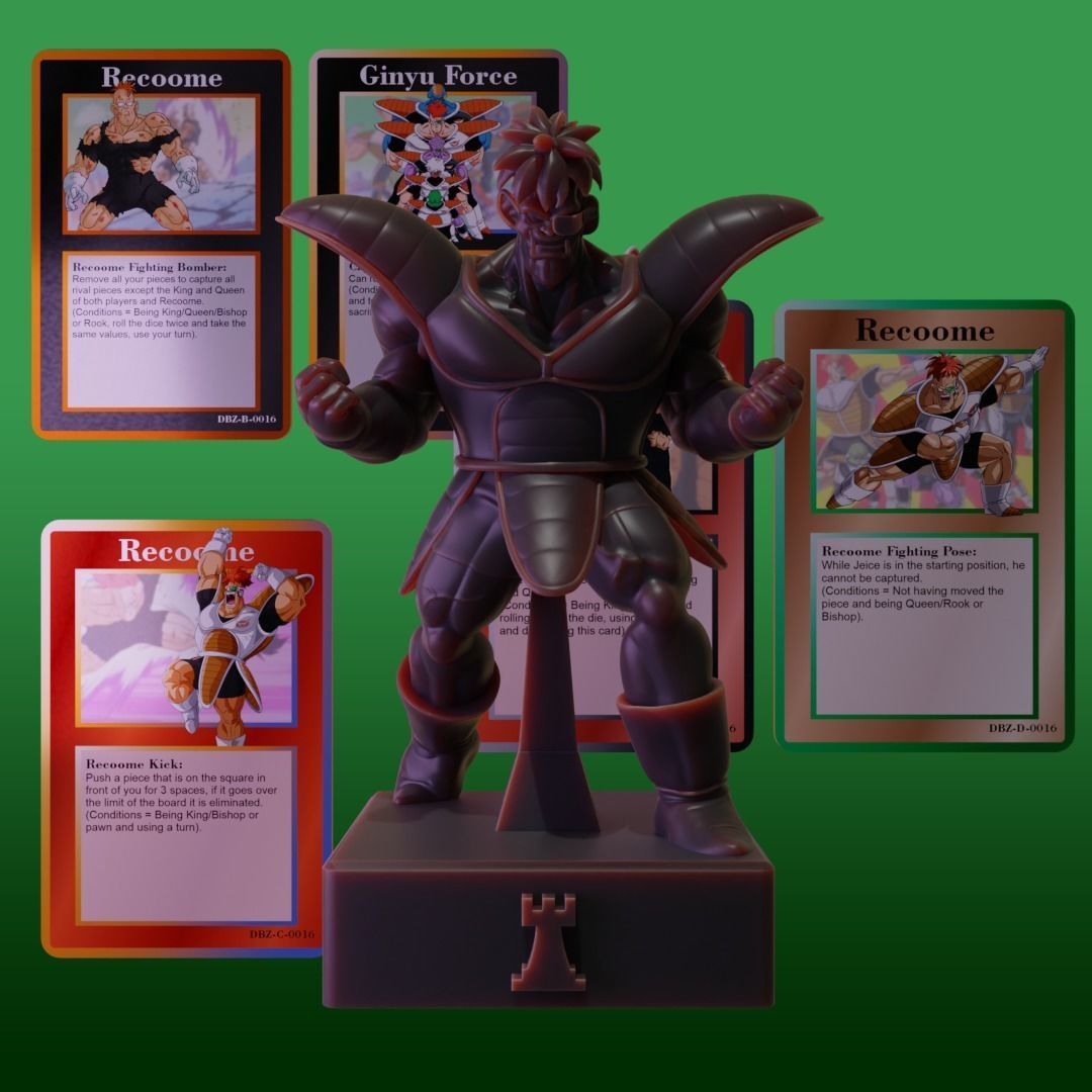 Chess Pack Recoome Ginyu Force from Dragon Ball series 3D print model_5