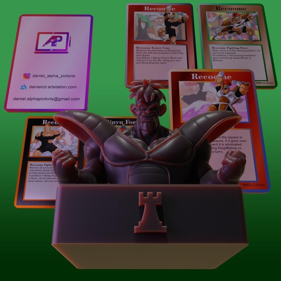 Chess Pack Recoome Ginyu Force from Dragon Ball series 3D print model_4