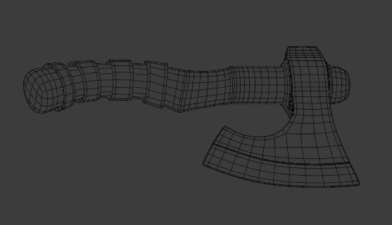 Viking Axe  3D model_6