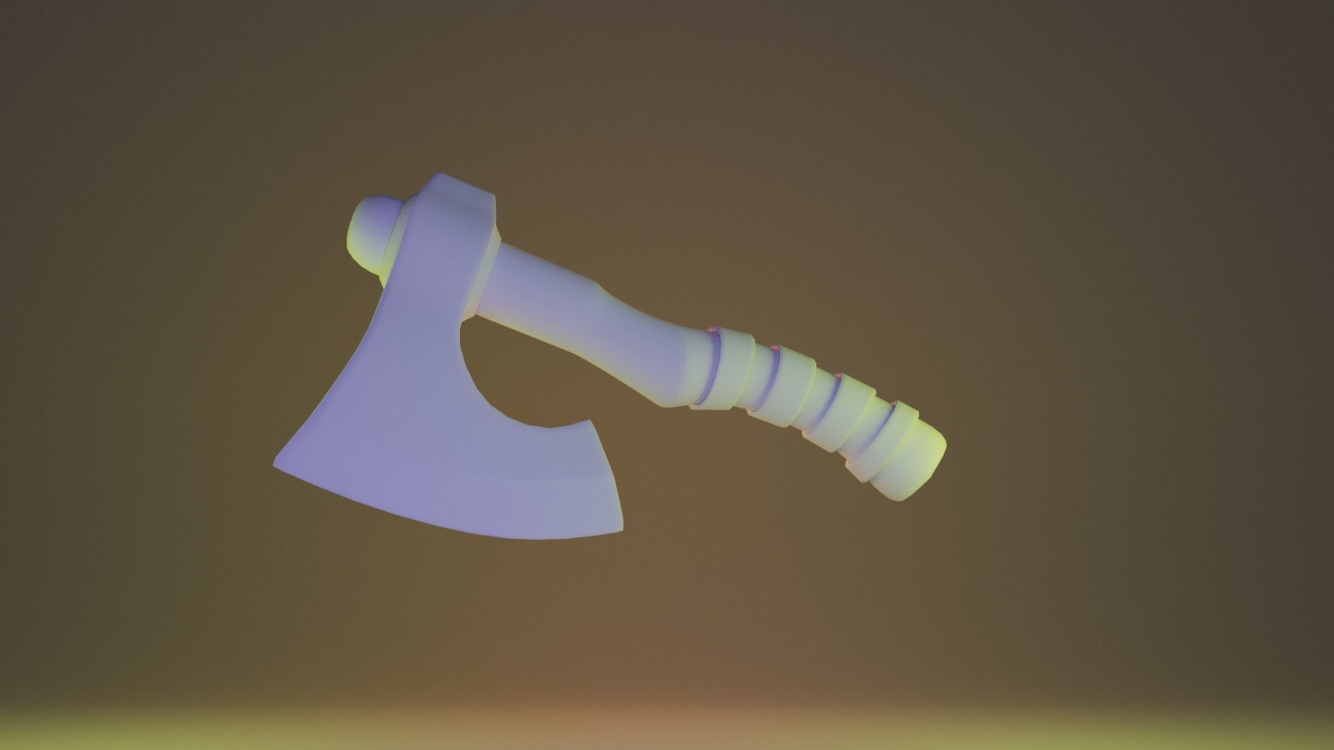 Viking Axe  3D model_2