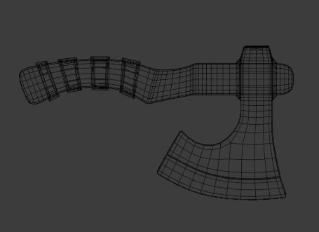 Viking Axe  3D model_8