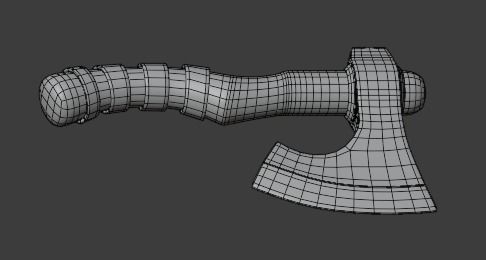 Viking Axe  3D model_7
