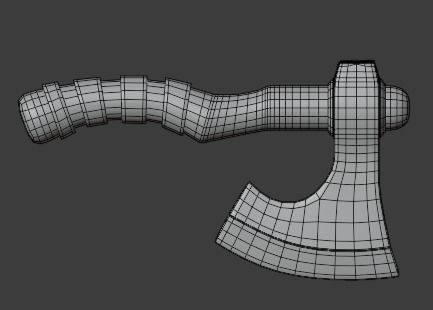 Viking Axe  3D model_4