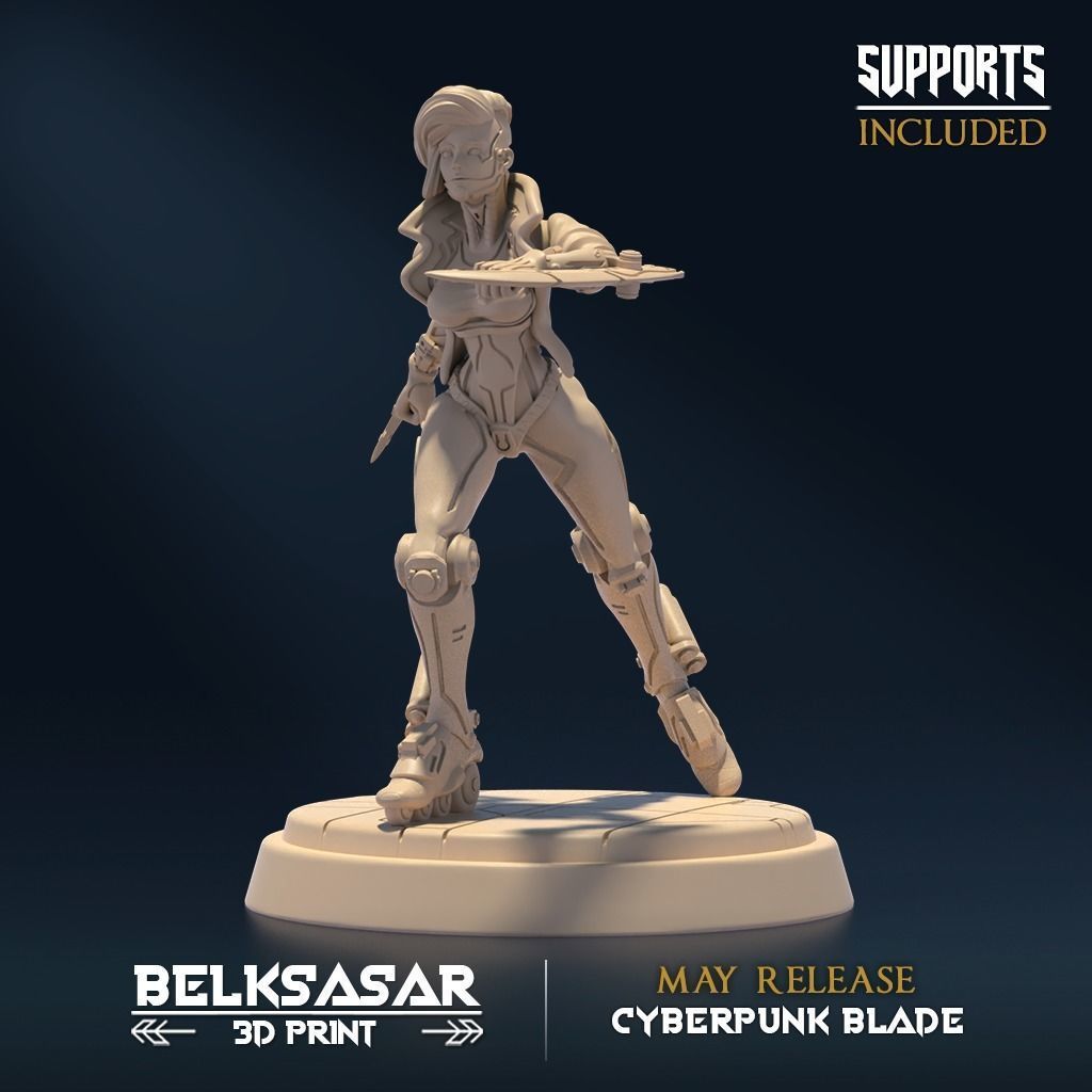 Roller Blade A Nude and Normal 3D print model_1