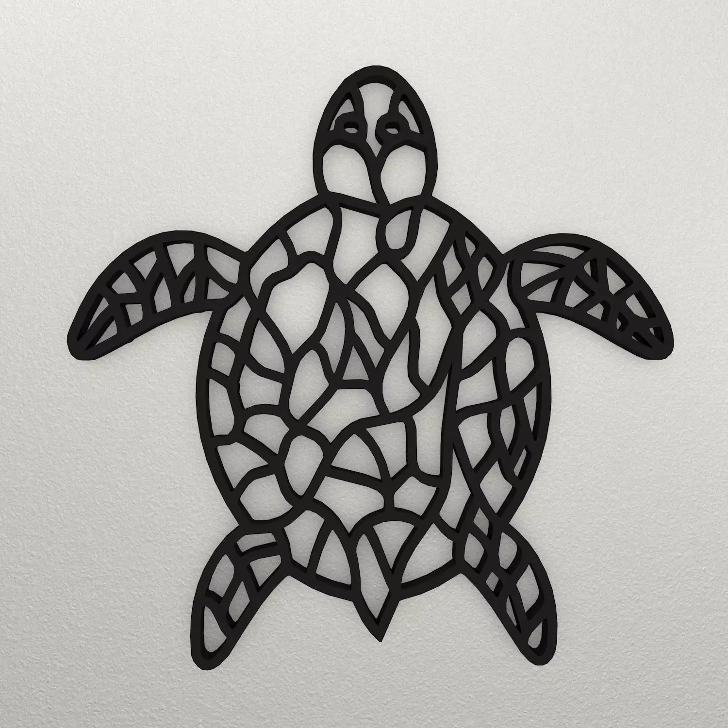 Turtle Wall Decoration WARAJ10 3D print model