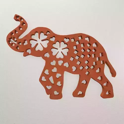 Elephant Wall Decoration WARAJ61