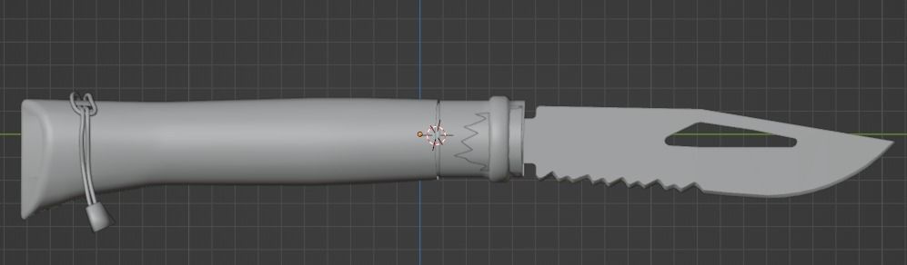 Knife 3D model_1