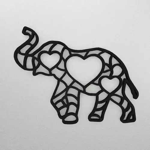 Elephant Wall Decoration WARAJ12