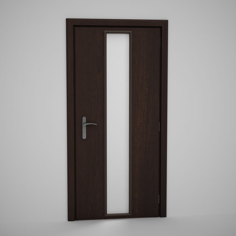 CGAxis Door 3D model_1