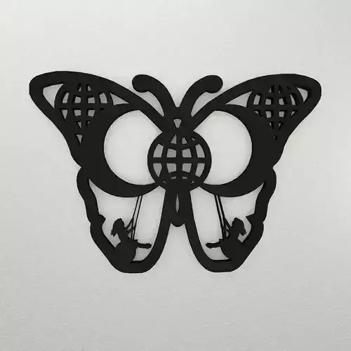 Butterfly Wall Decoration WARAJ20