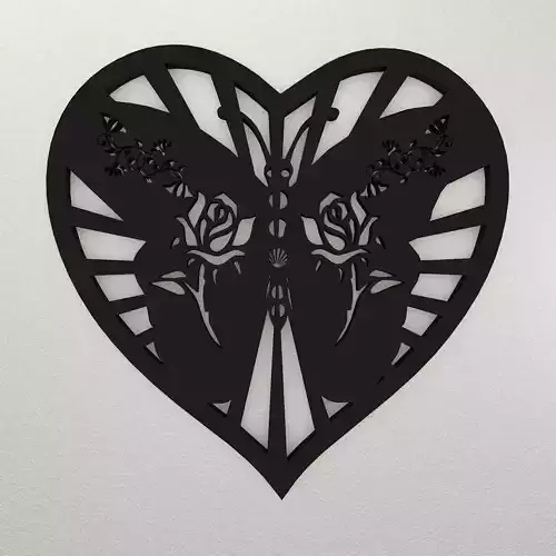 Butterfly Love Wall Decoration WARAJ50