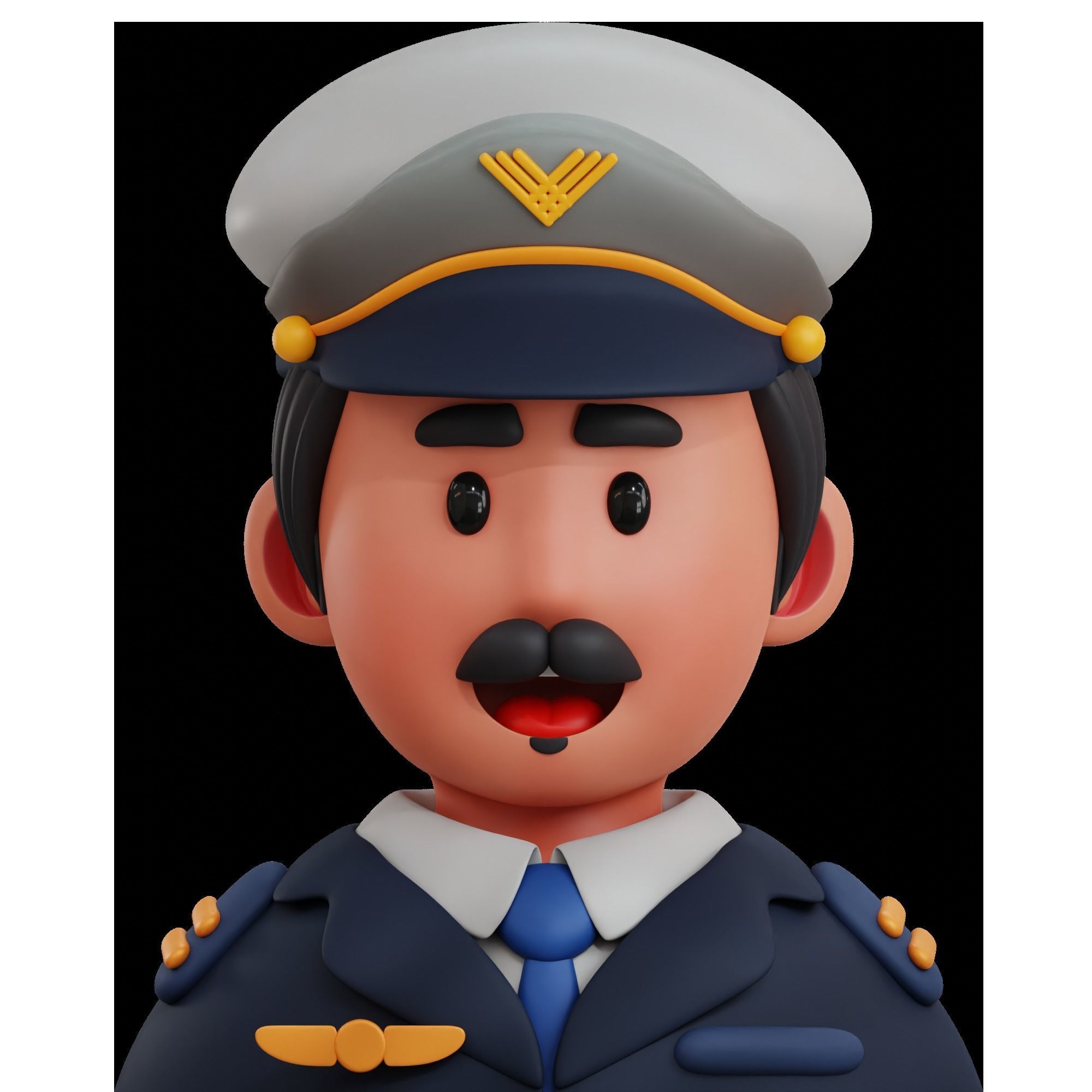 Avatar Job Profession 3D Icon 3D model_15