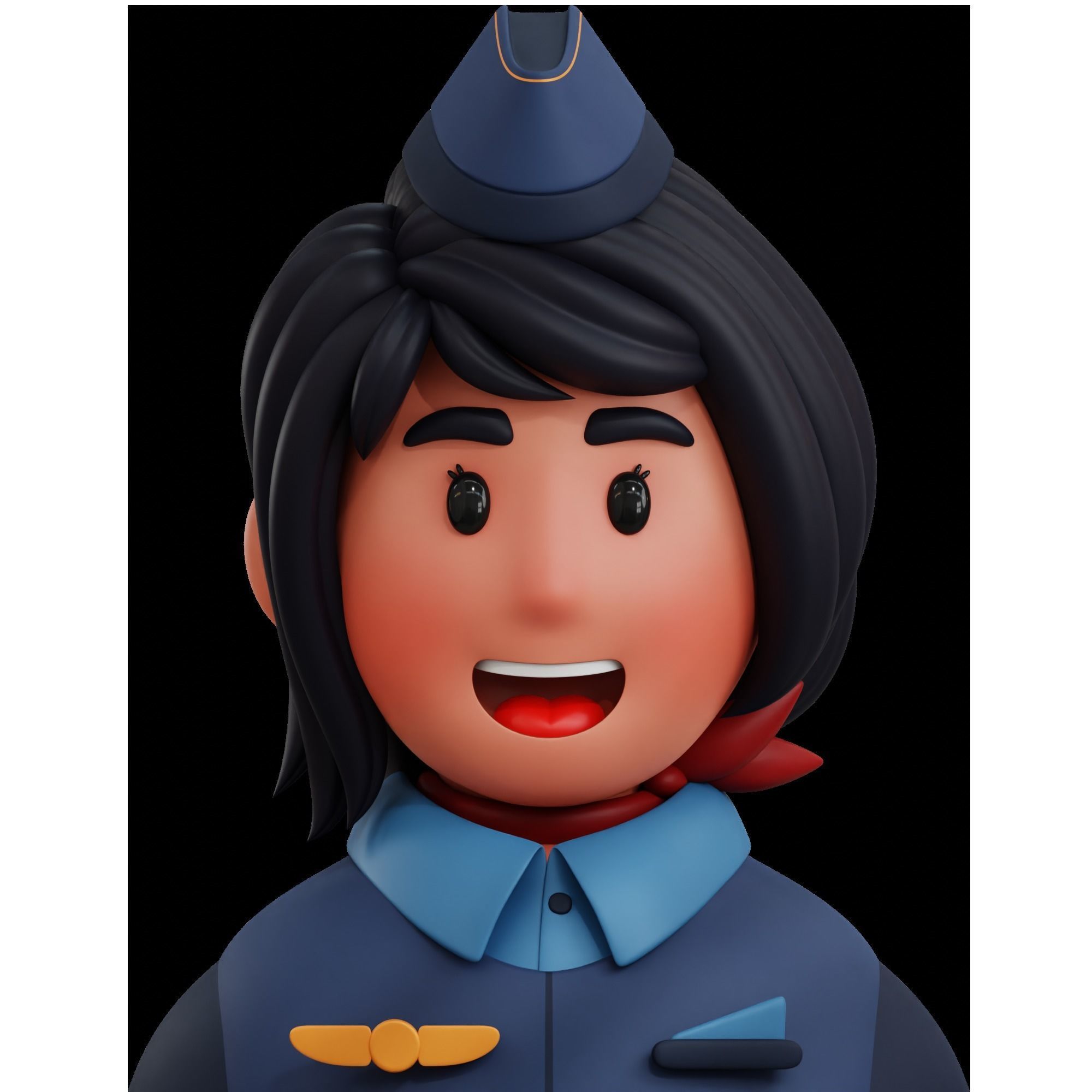 Avatar Job Profession 3D Icon 3D model_4