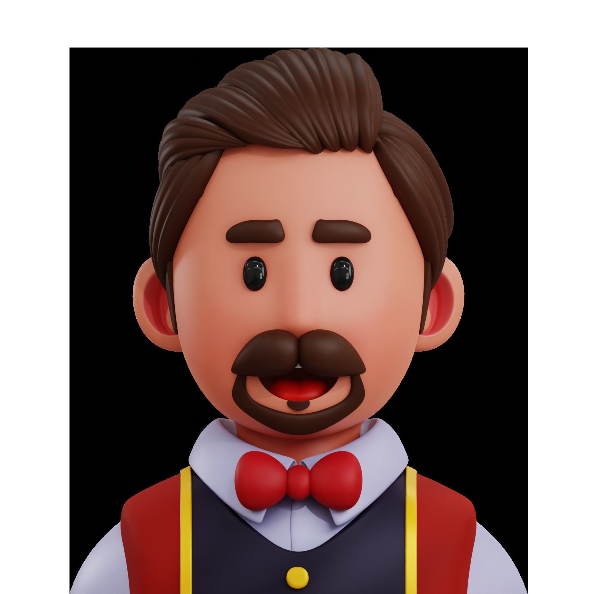 Avatar Job Profession 3D Icon 3D model_14