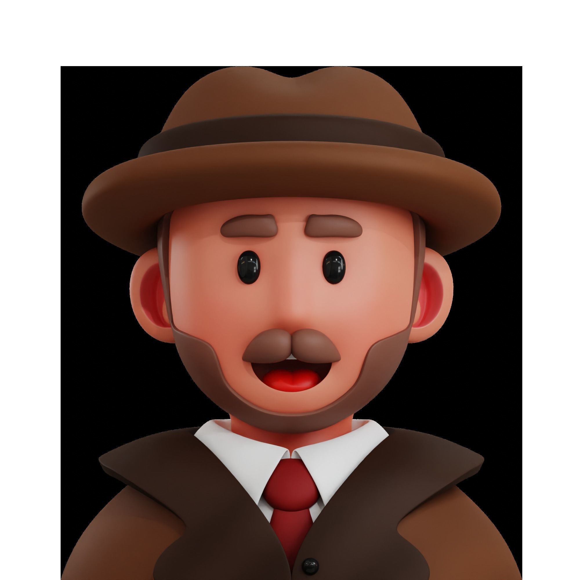 Avatar Job Profession 3D Icon 3D model_12