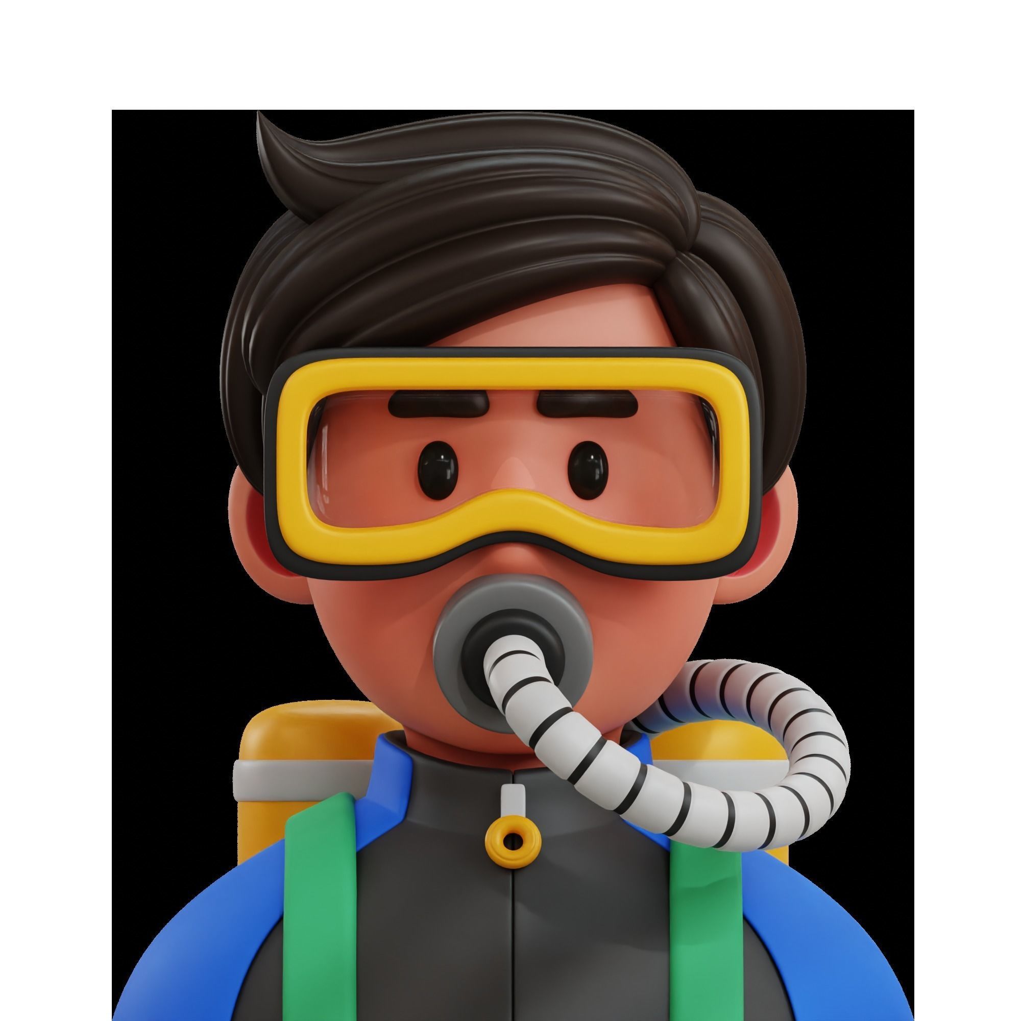Avatar Job Profession 3D Icon 3D model_16