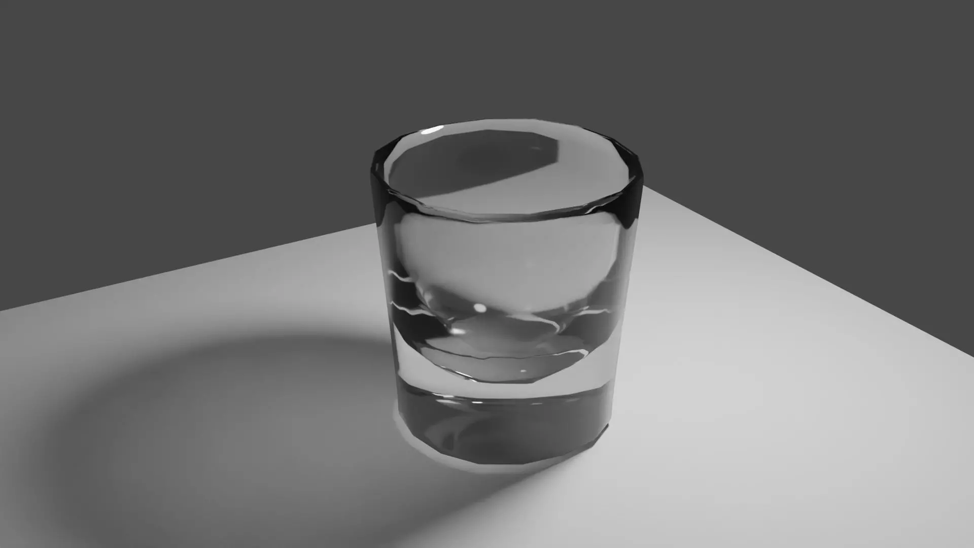 Glass Cup Free low-poly 3D model