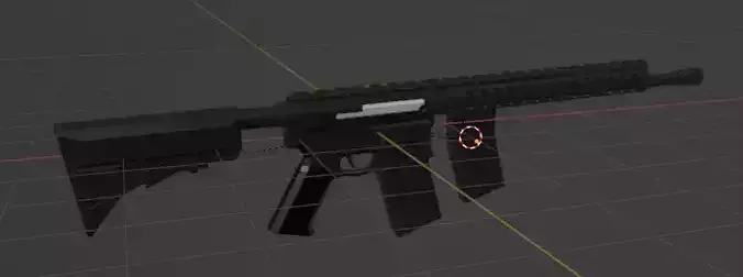 low-poly Blackwood Arms AR-15