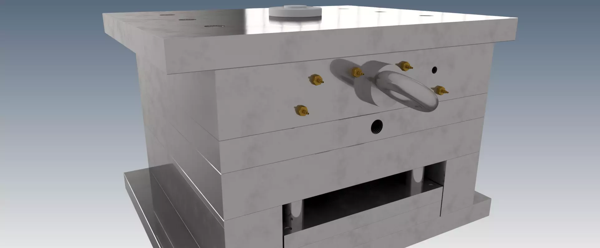 plastic injection mold  3D model_0