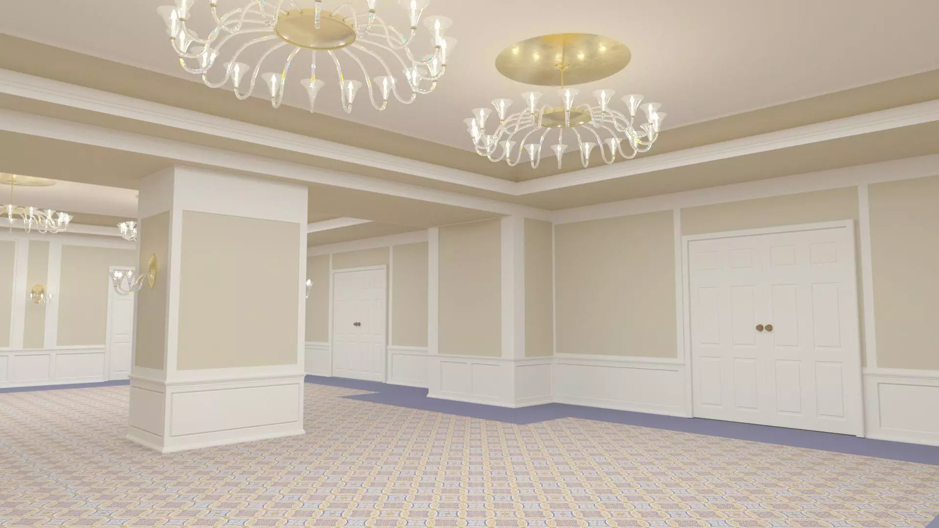 Hotel Ballroom 12 Holmes Room 3D model