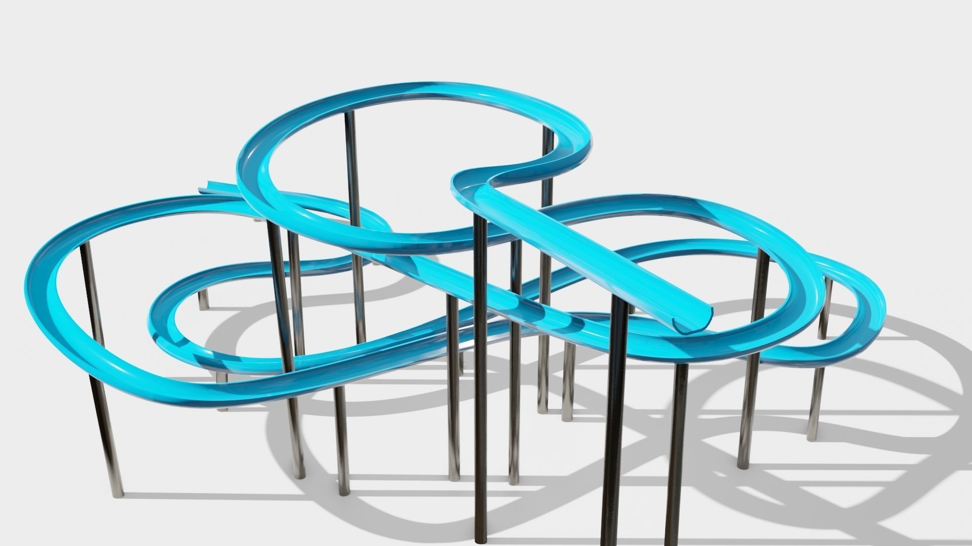 Slide Low-poly 3D model_17