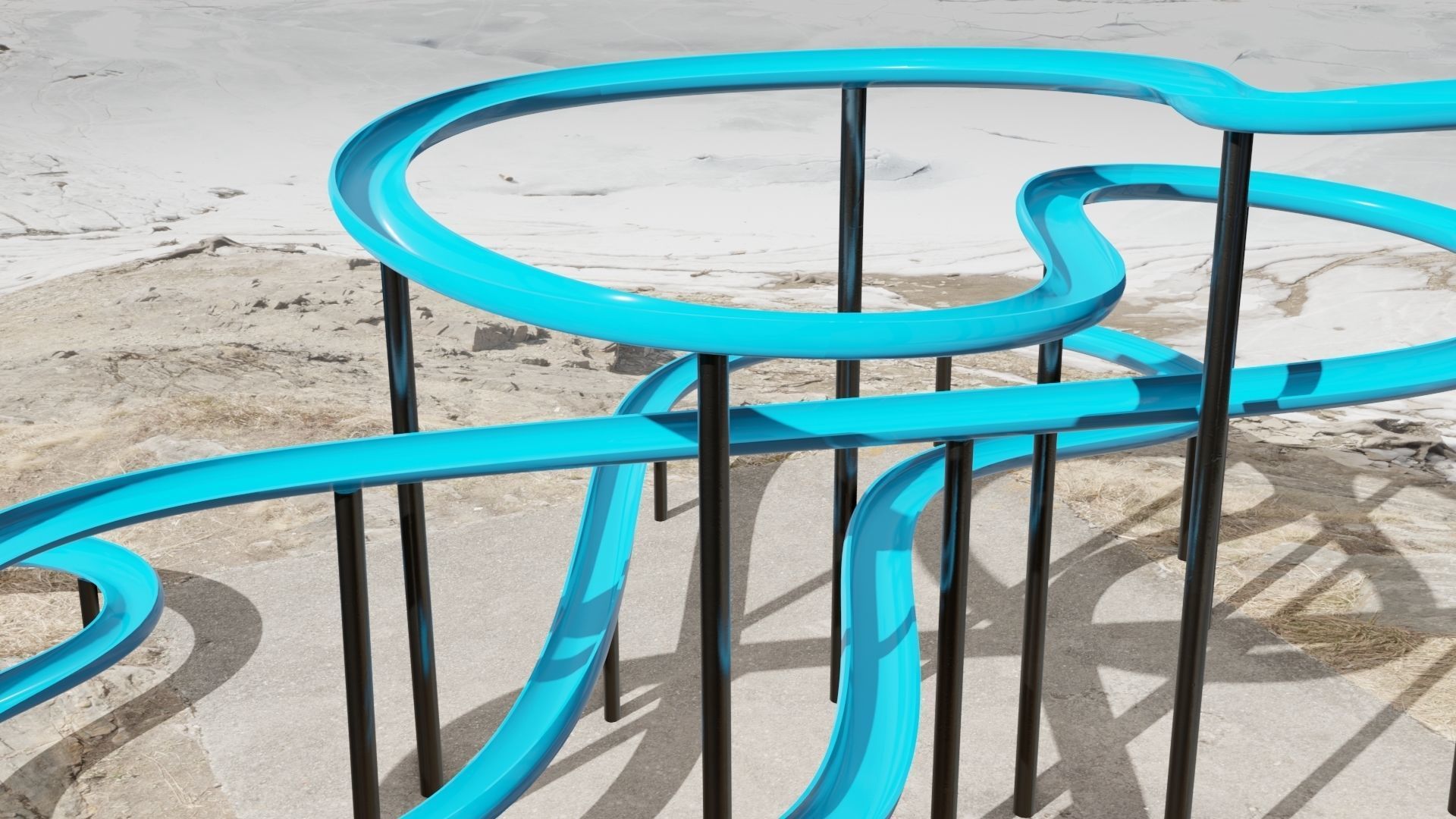 Slide Low-poly 3D model_15