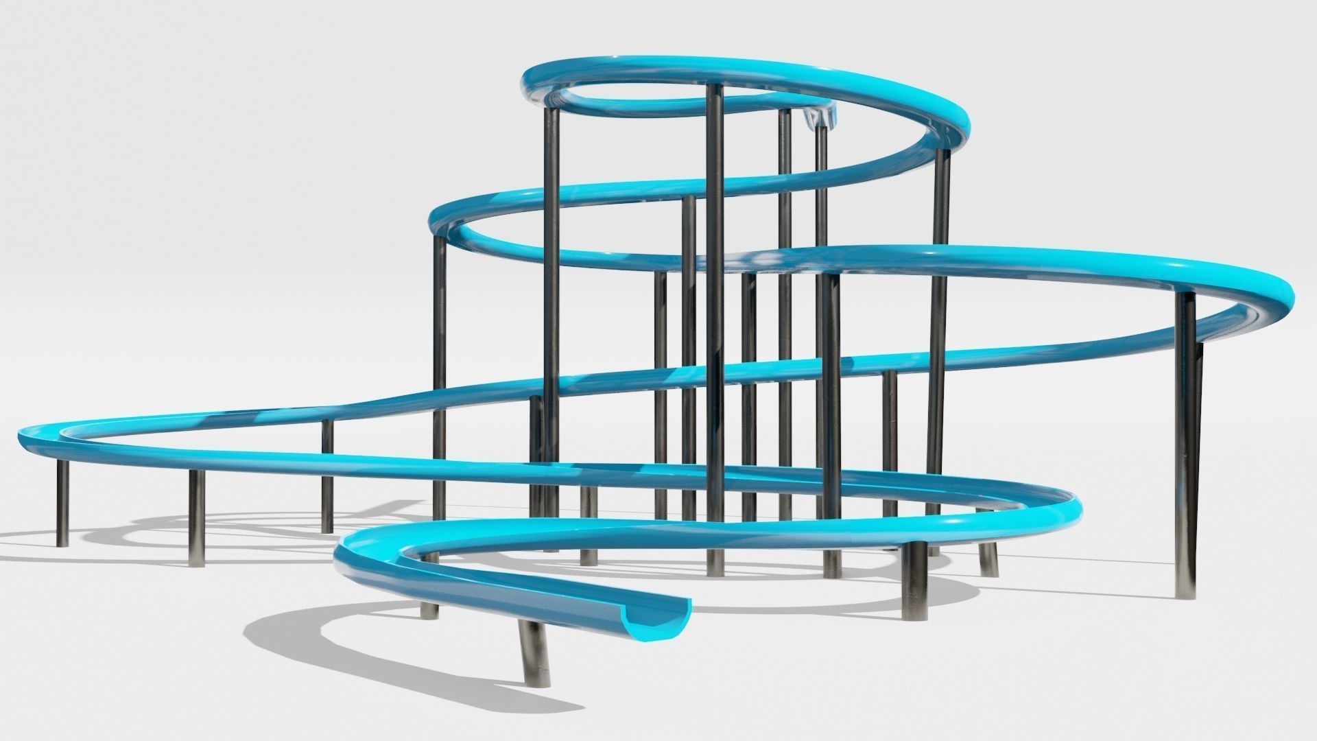 Slide Low-poly 3D model_25