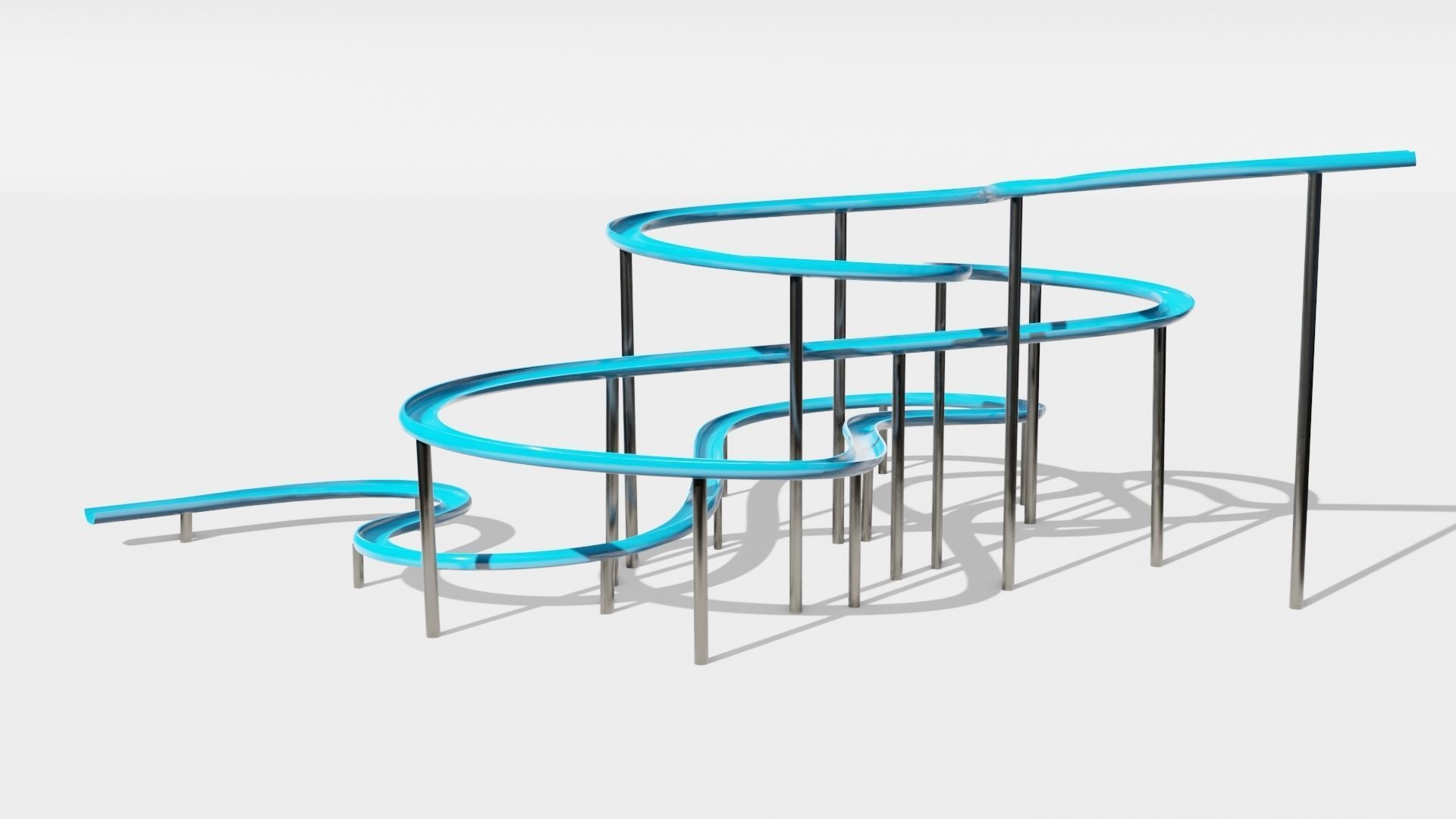 Slide Low-poly 3D model_28