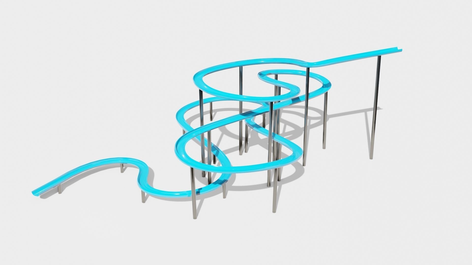 Slide Low-poly 3D model_27