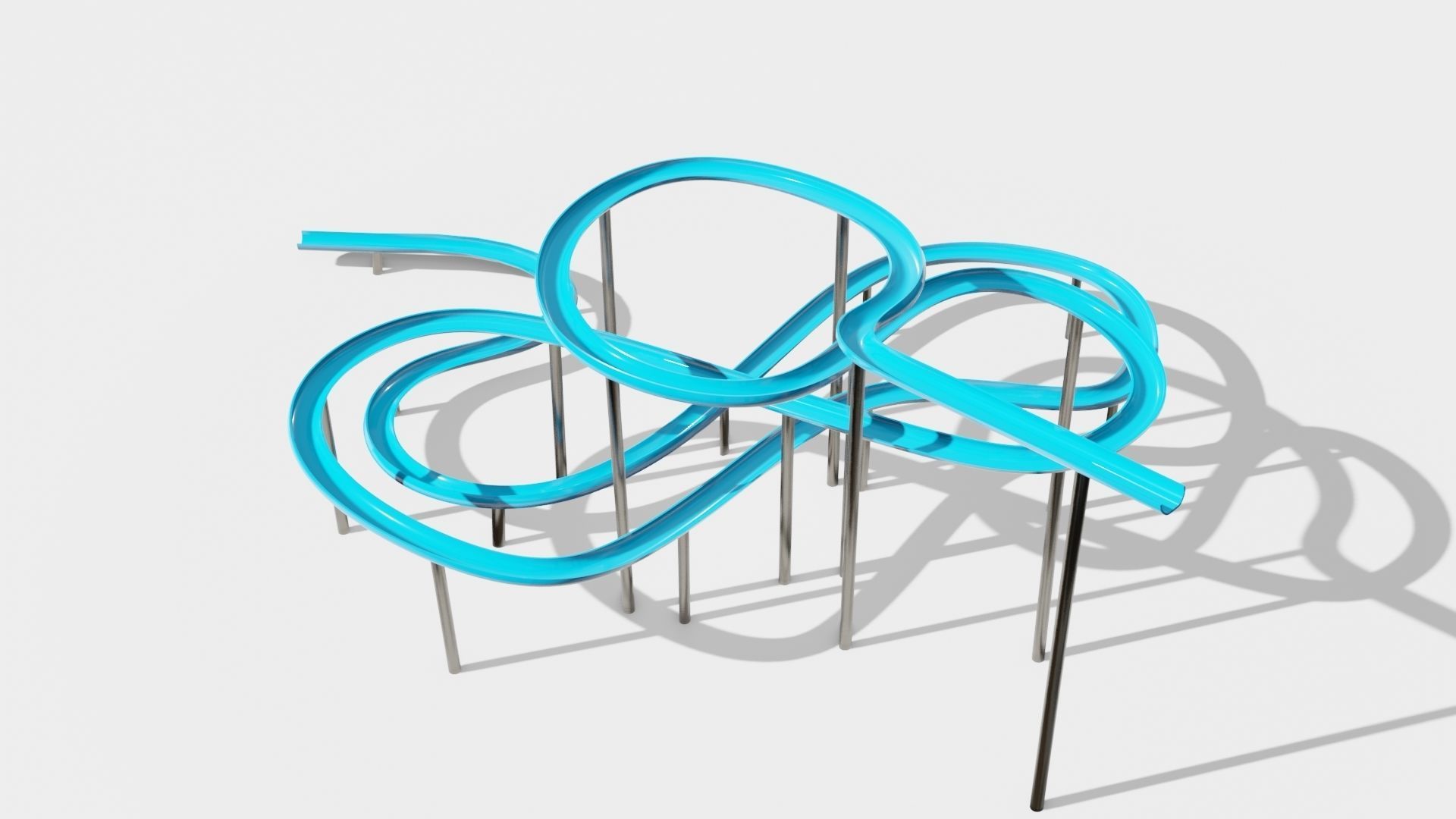 Slide Low-poly 3D model_6