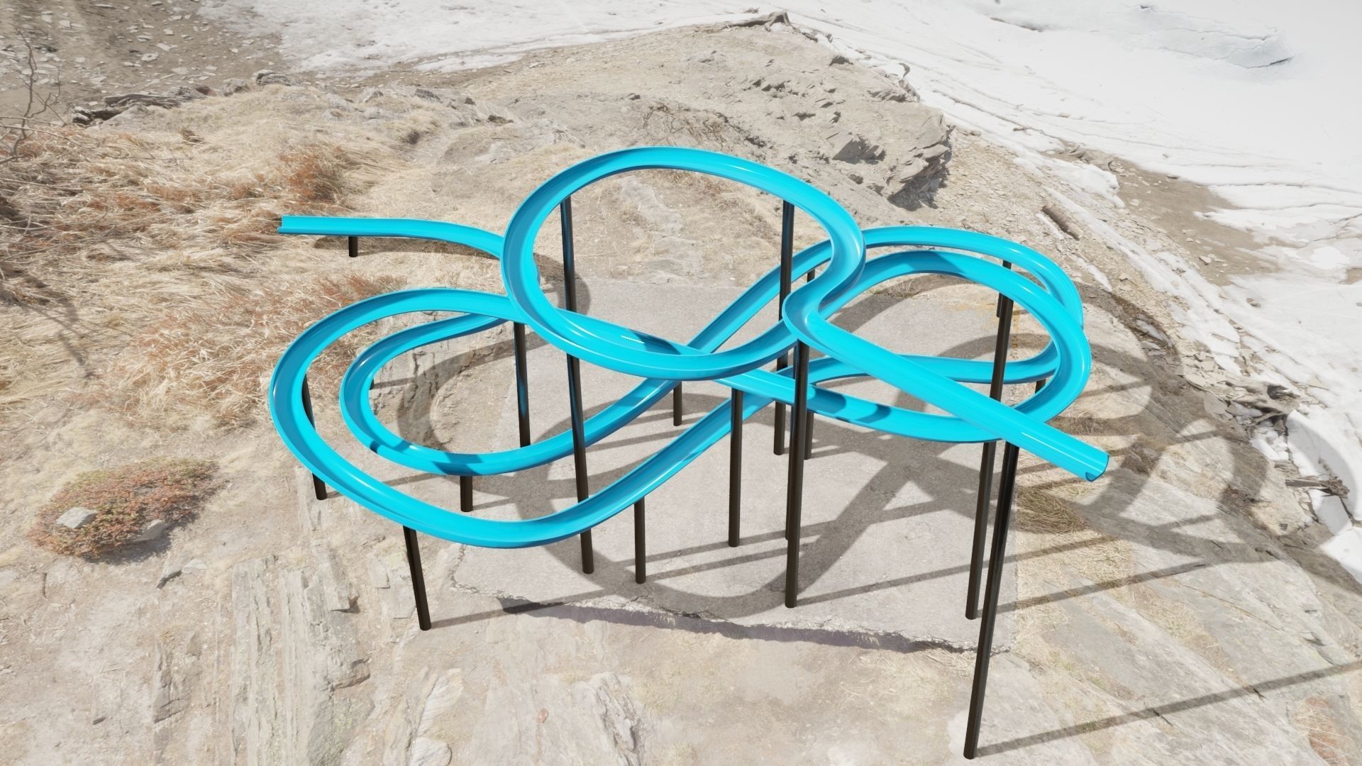 Slide Low-poly 3D model_24