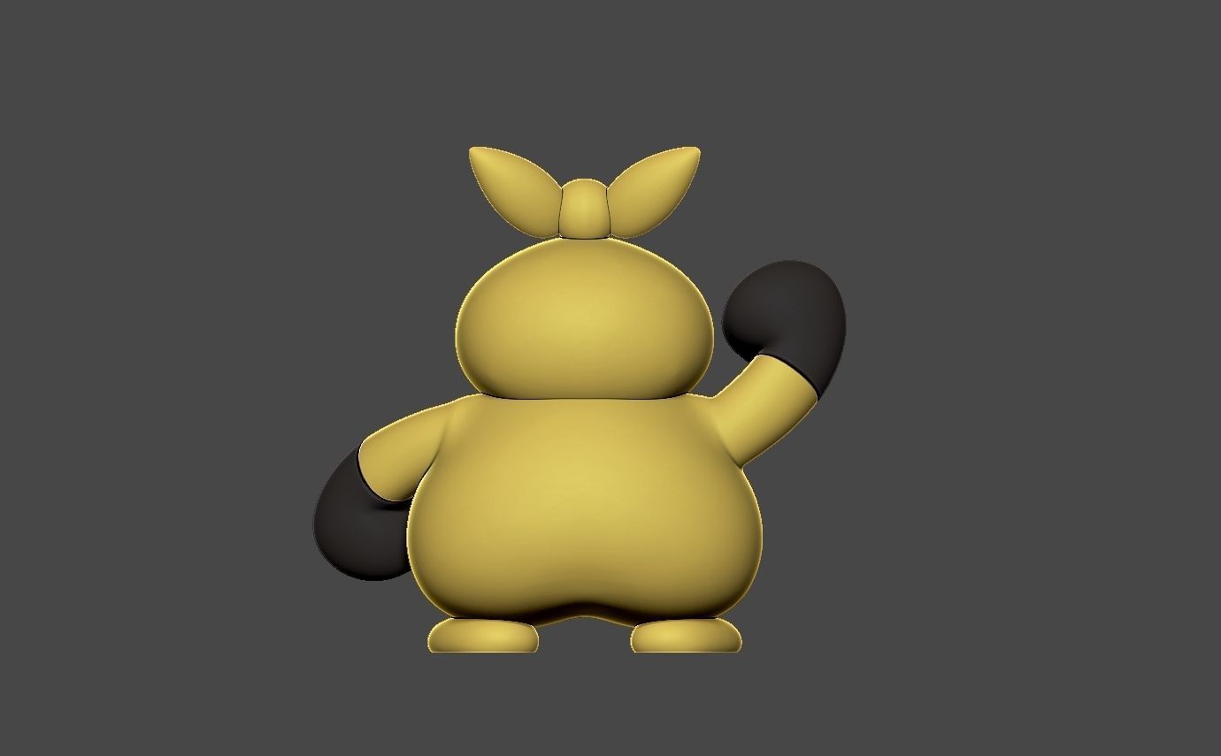 Pokemon makuhita 3D print model_7