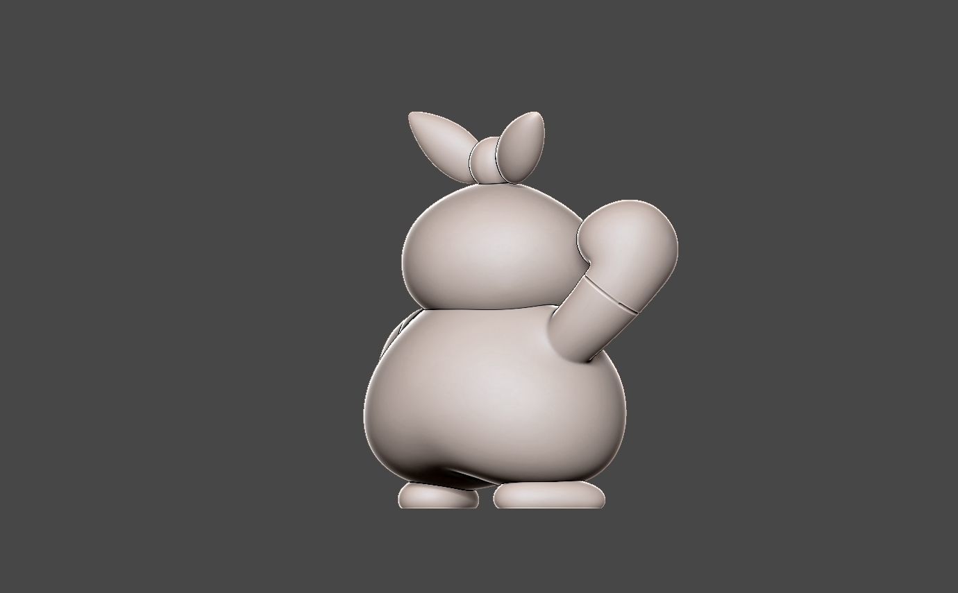 Pokemon makuhita 3D print model_6
