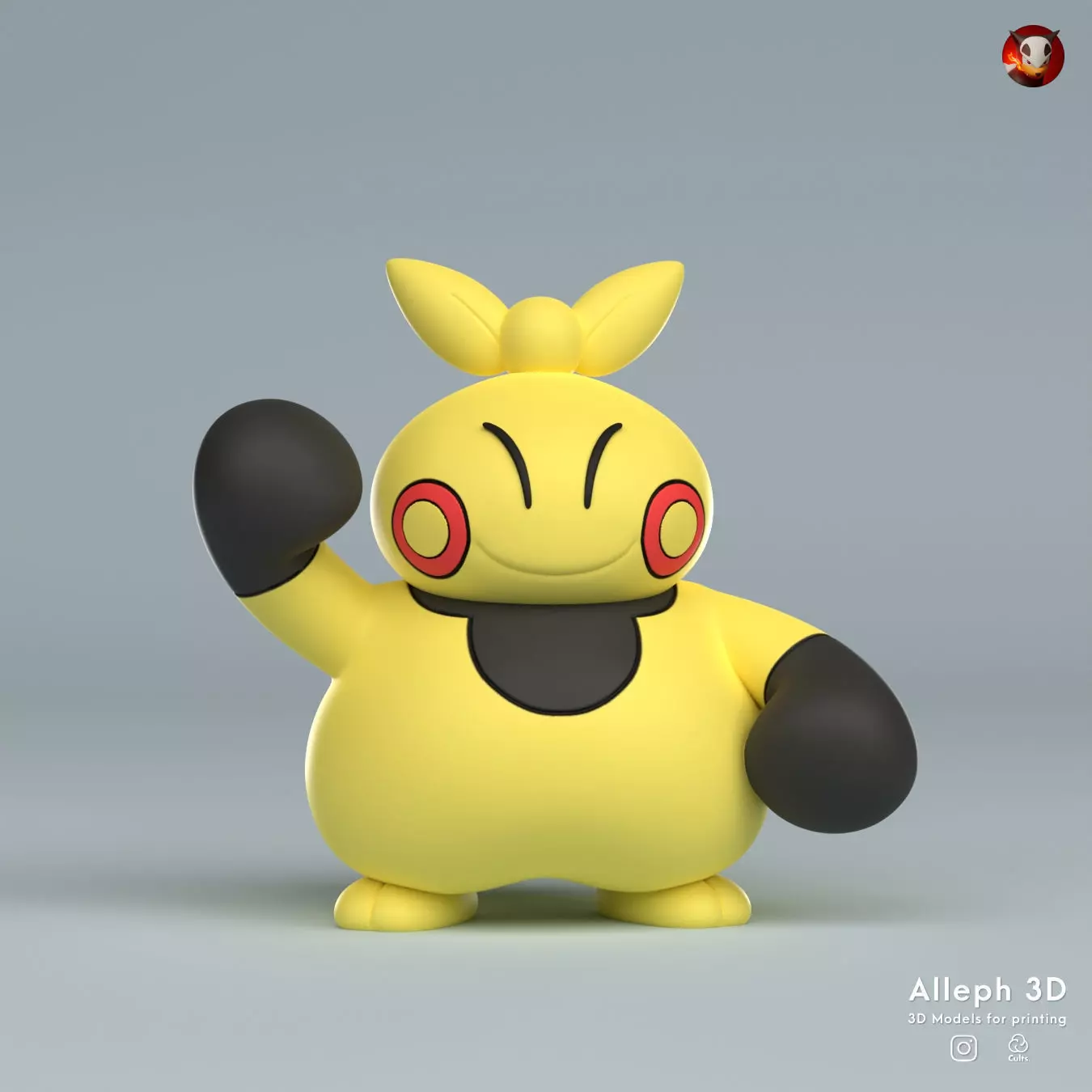 Pokemon makuhita 3D print model_0