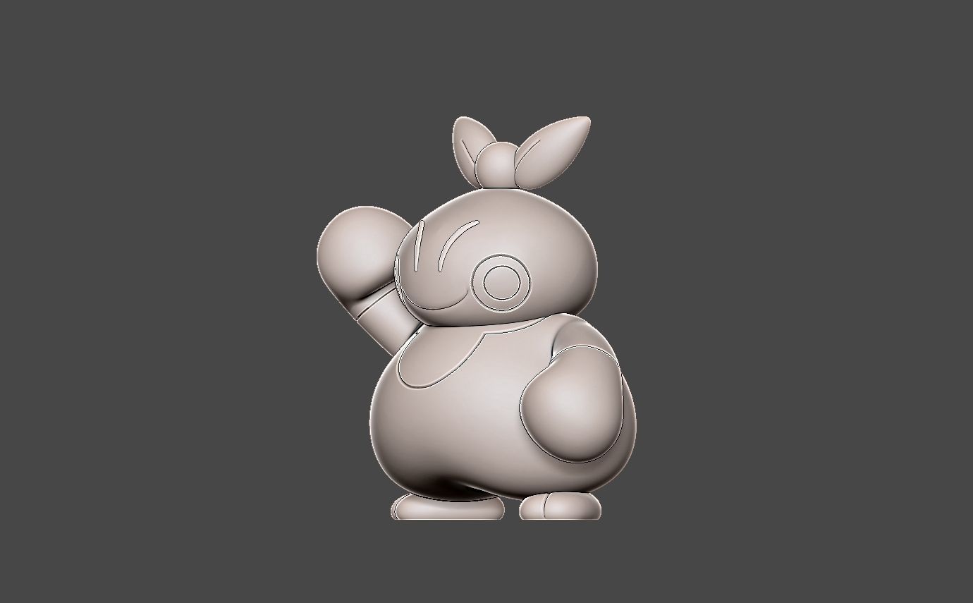Pokemon makuhita 3D print model_10