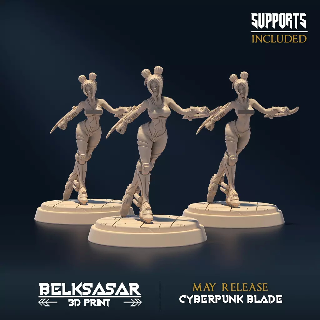 Roller Blade C Nude and Normal 3D print model_0