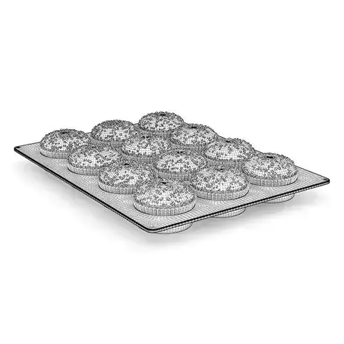 Muffins on Baking Plate