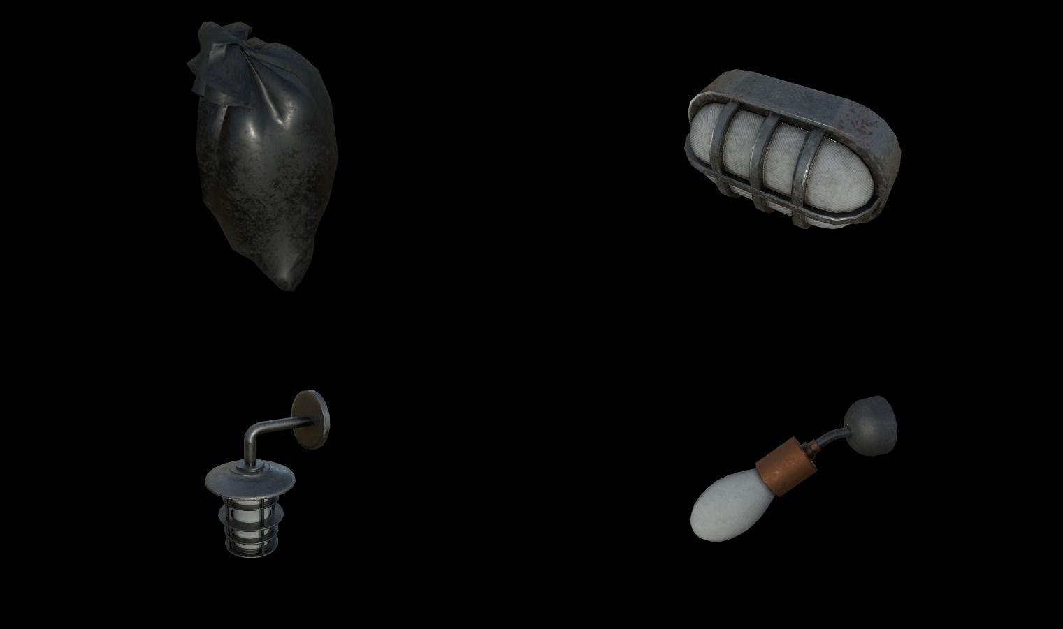 Modular Sewer Environment Low-poly 3D model_64