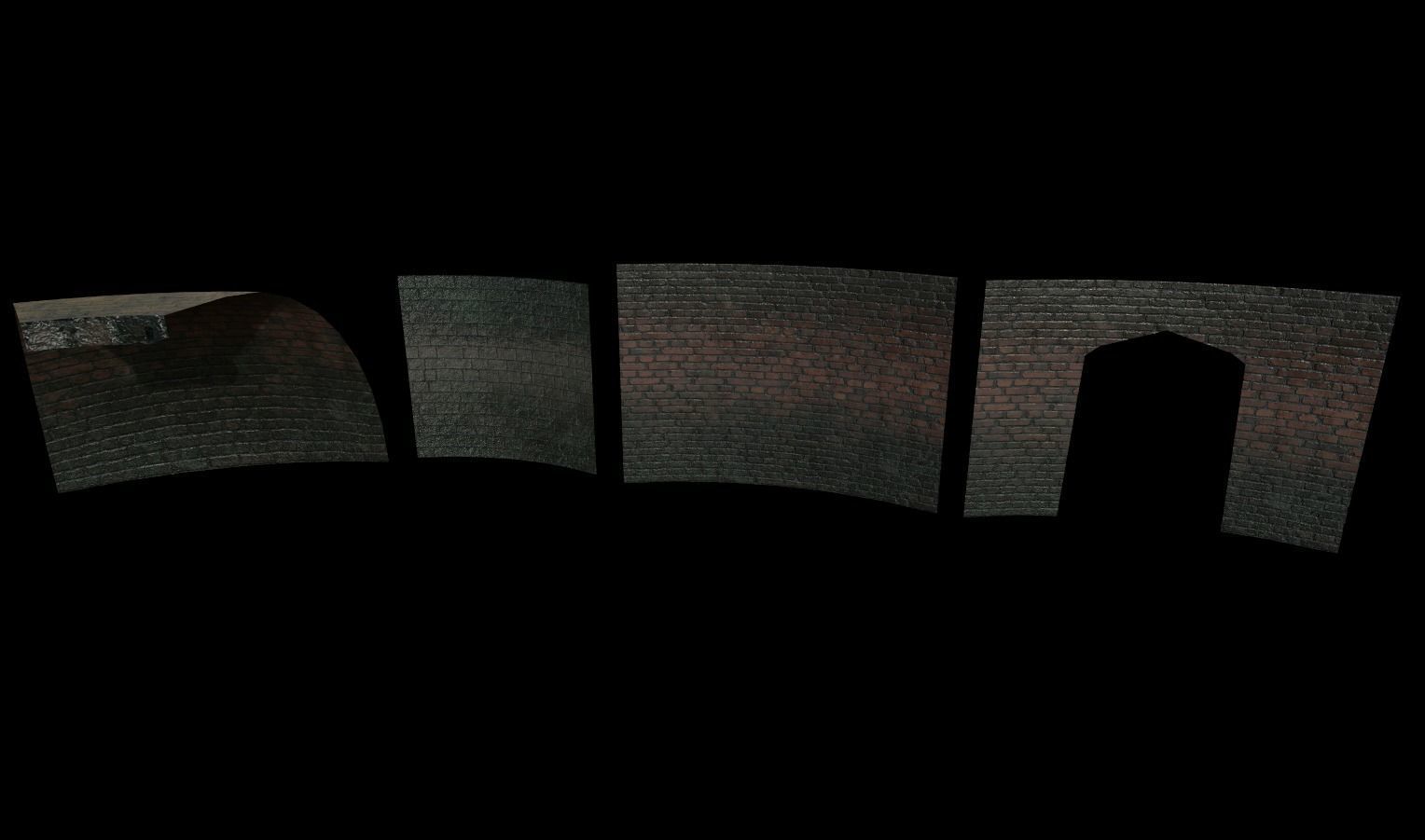 Modular Sewer Environment Low-poly 3D model_25