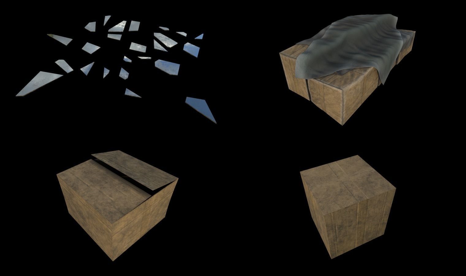 Modular Sewer Environment Low-poly 3D model_32