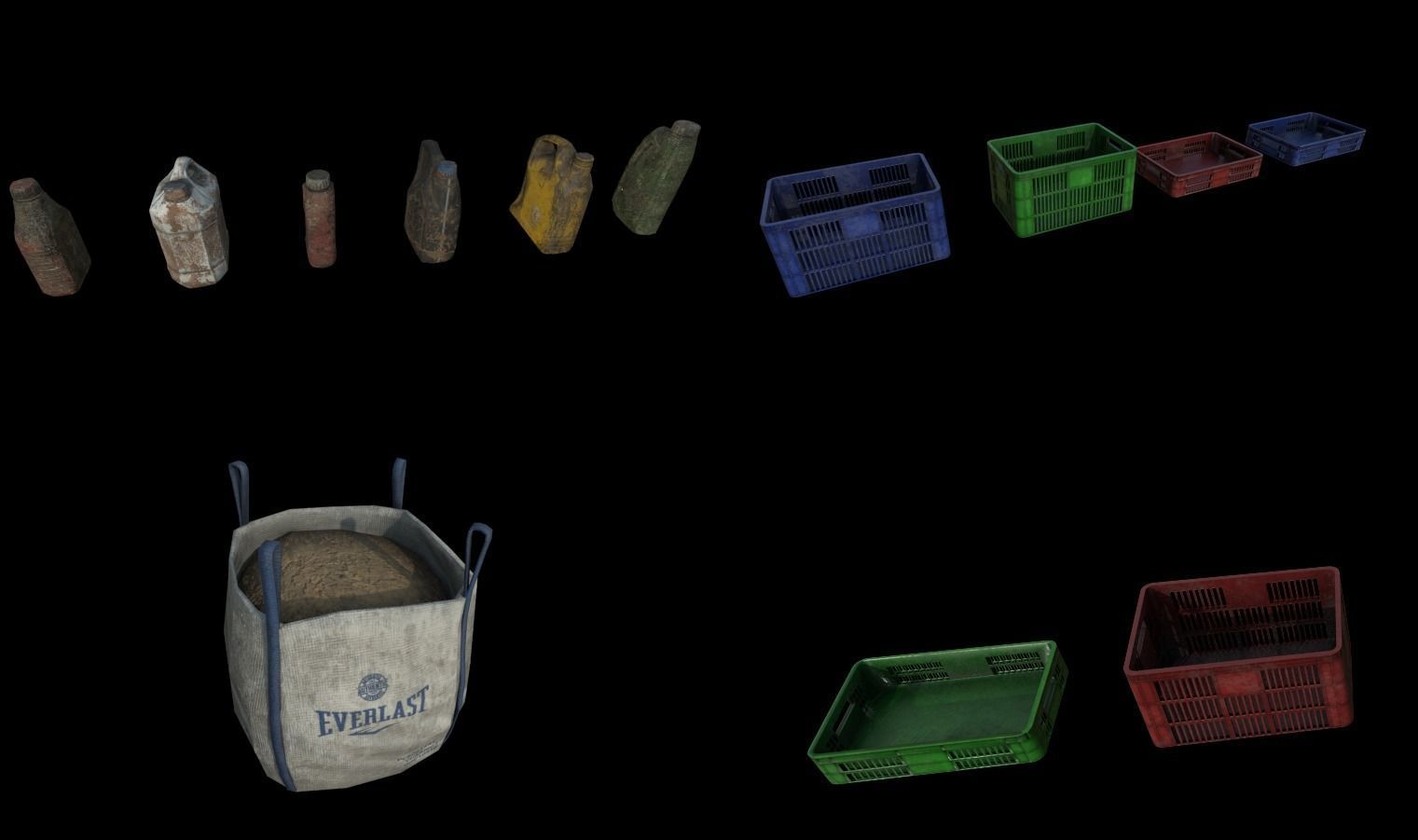 Modular Sewer Environment Low-poly 3D model_60