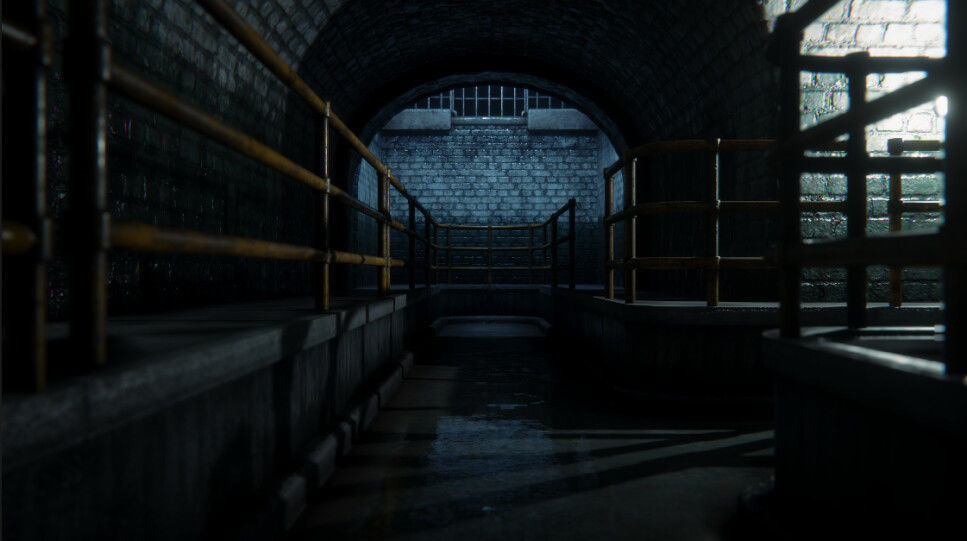 Modular Sewer Environment Low-poly 3D model_13