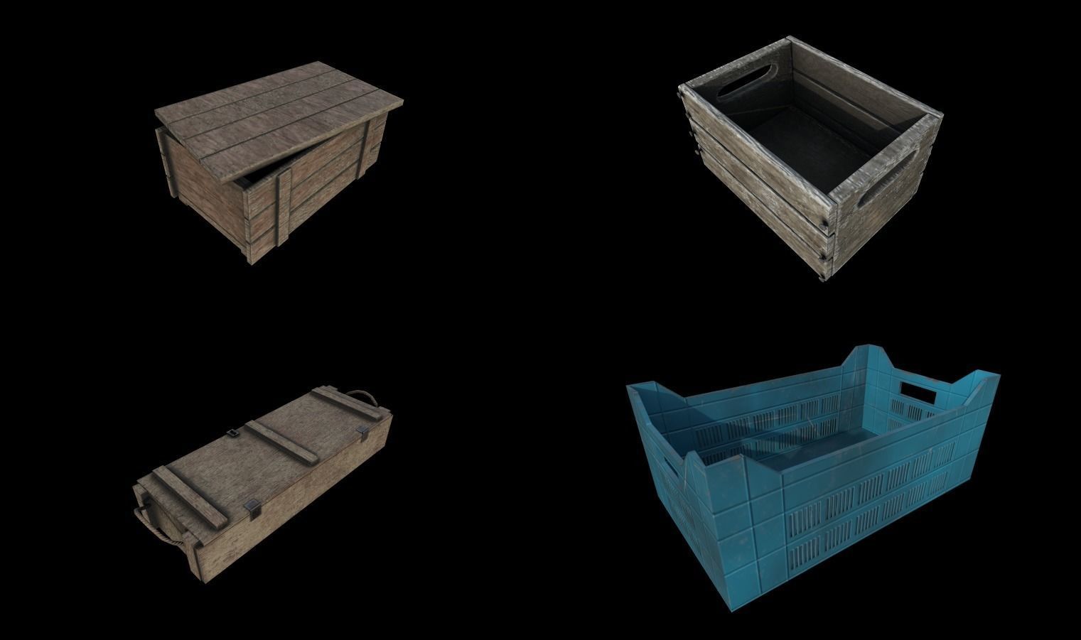 Modular Sewer Environment Low-poly 3D model_41