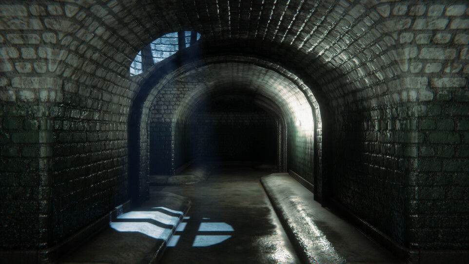 Modular Sewer Environment Low-poly 3D model_12