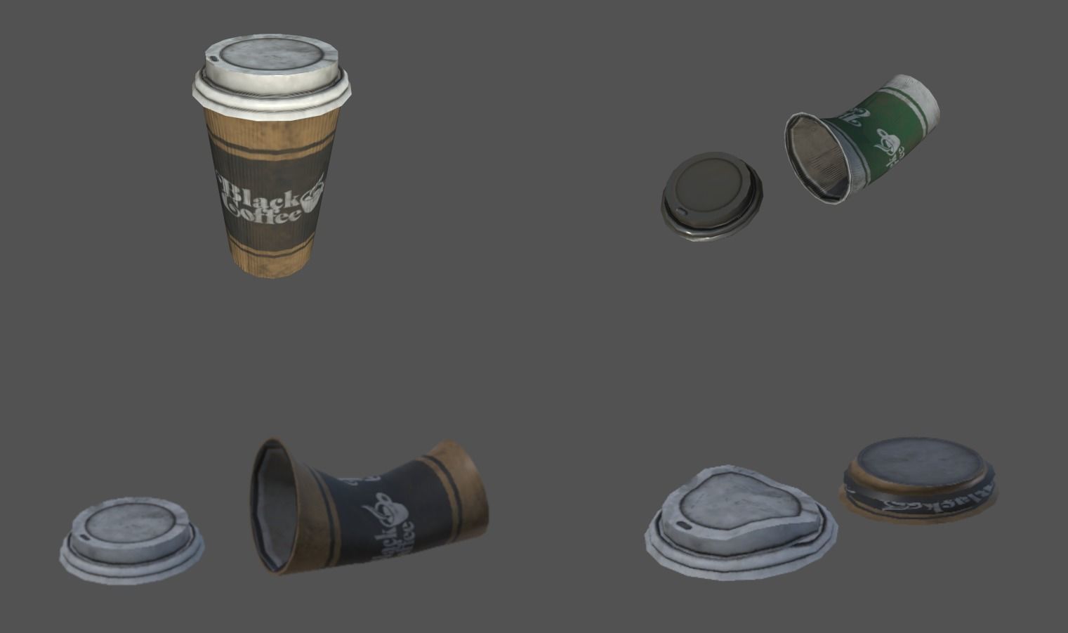 Modular Sewer Environment Low-poly 3D model_56