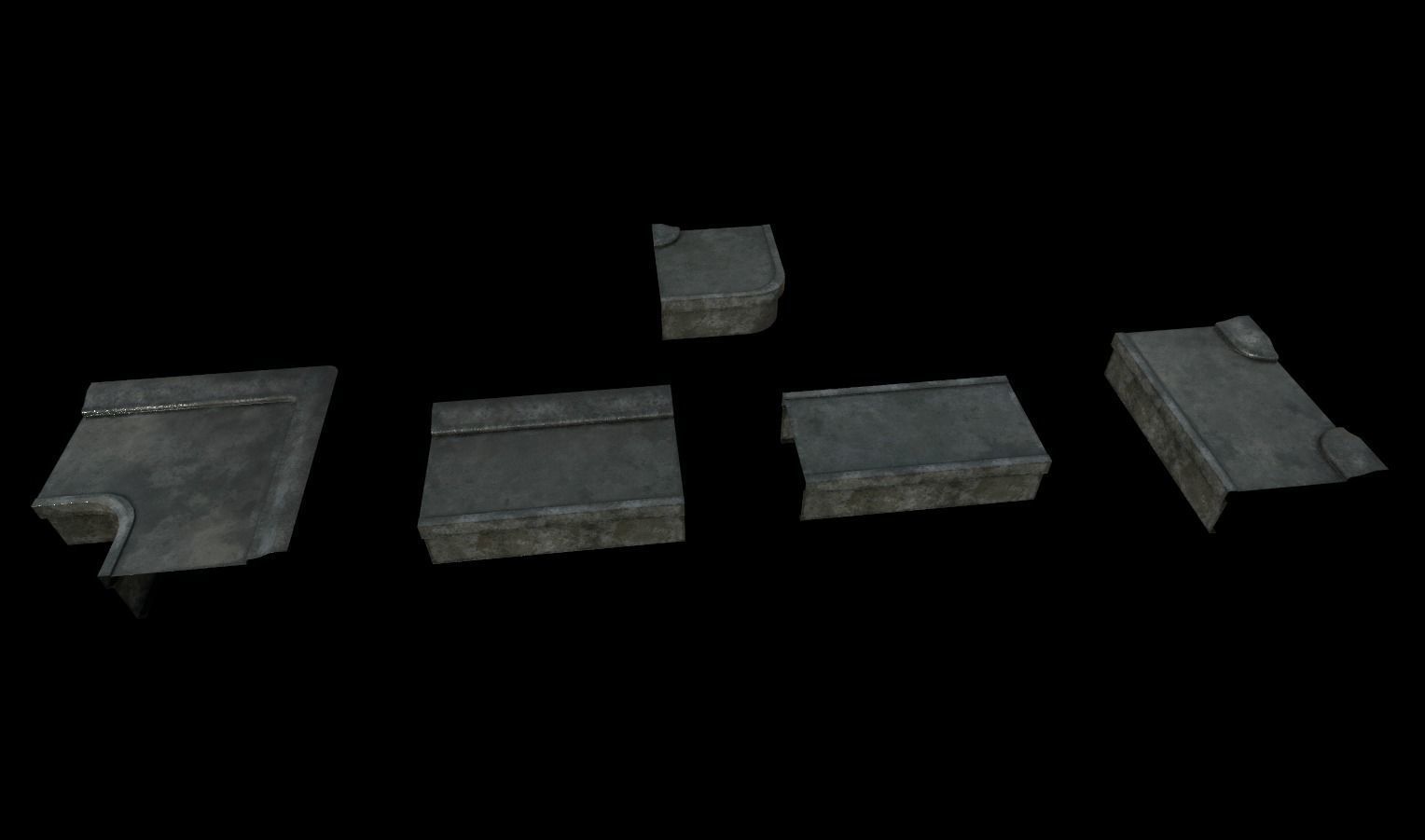 Modular Sewer Environment Low-poly 3D model_23