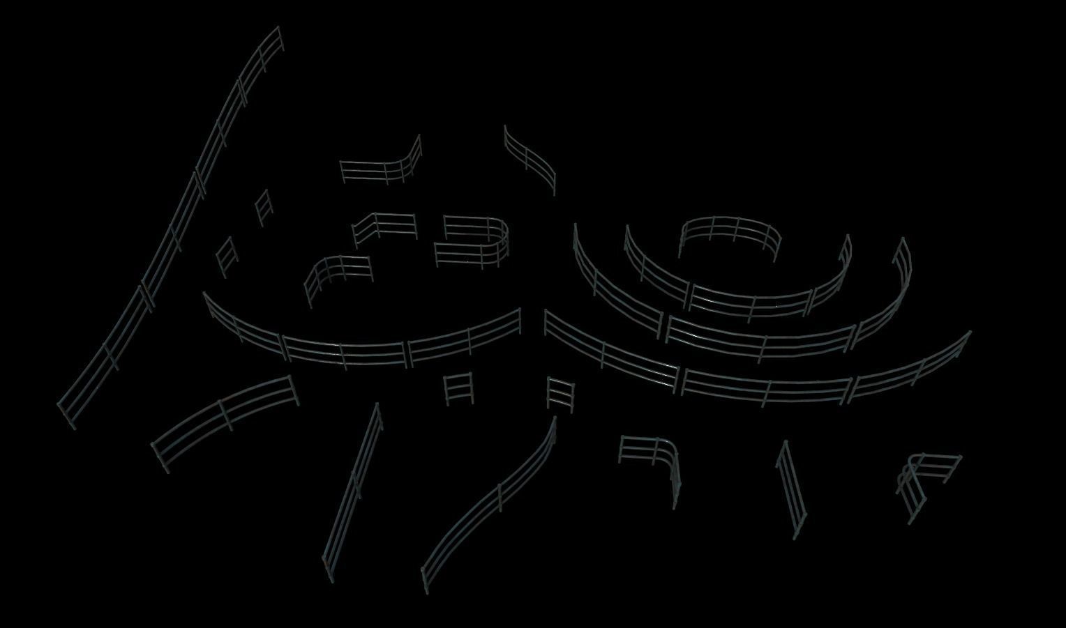 Modular Sewer Environment Low-poly 3D model_20