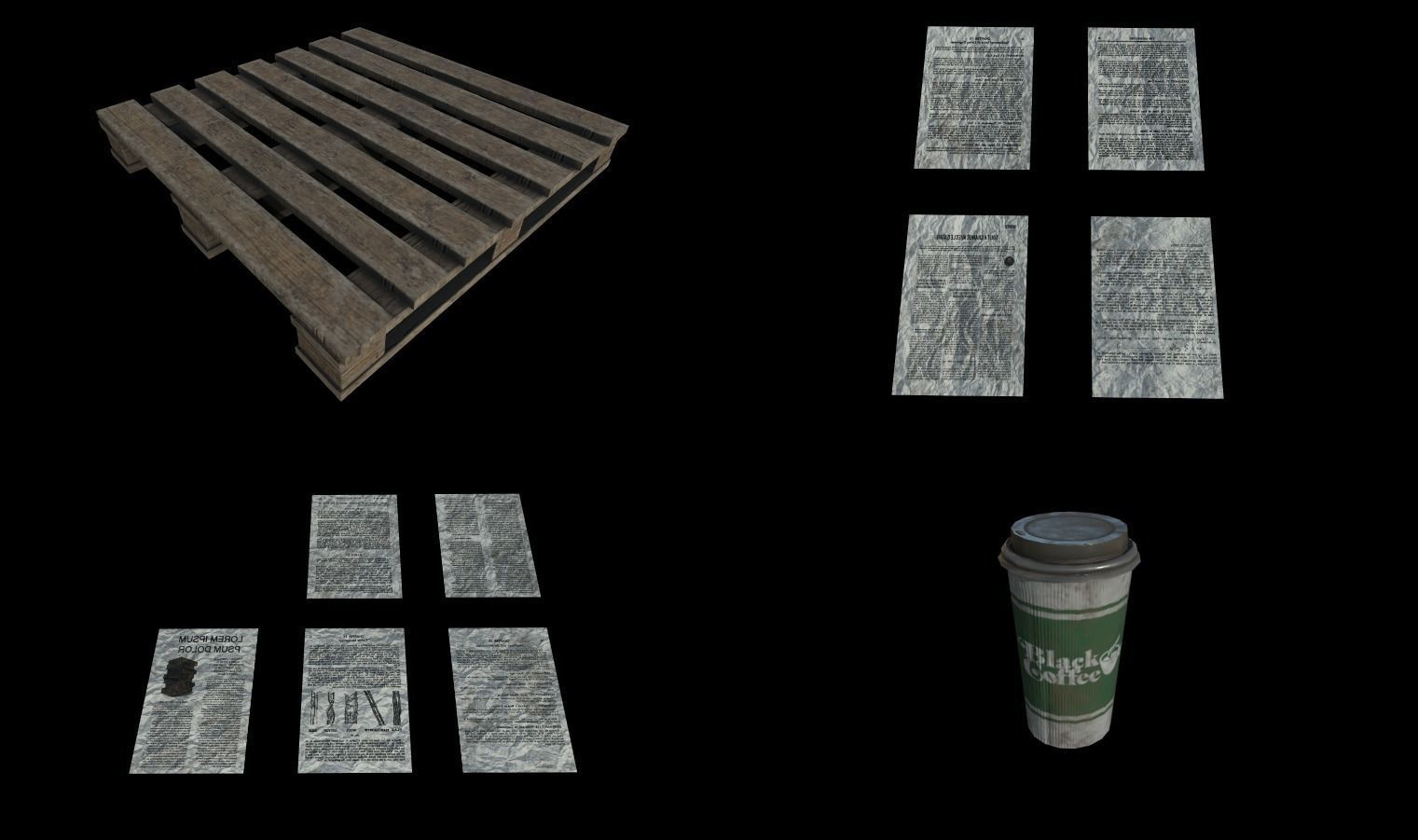 Modular Sewer Environment Low-poly 3D model_55