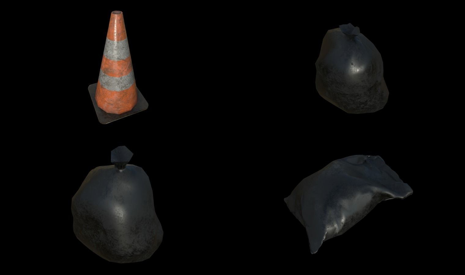 Modular Sewer Environment Low-poly 3D model_63