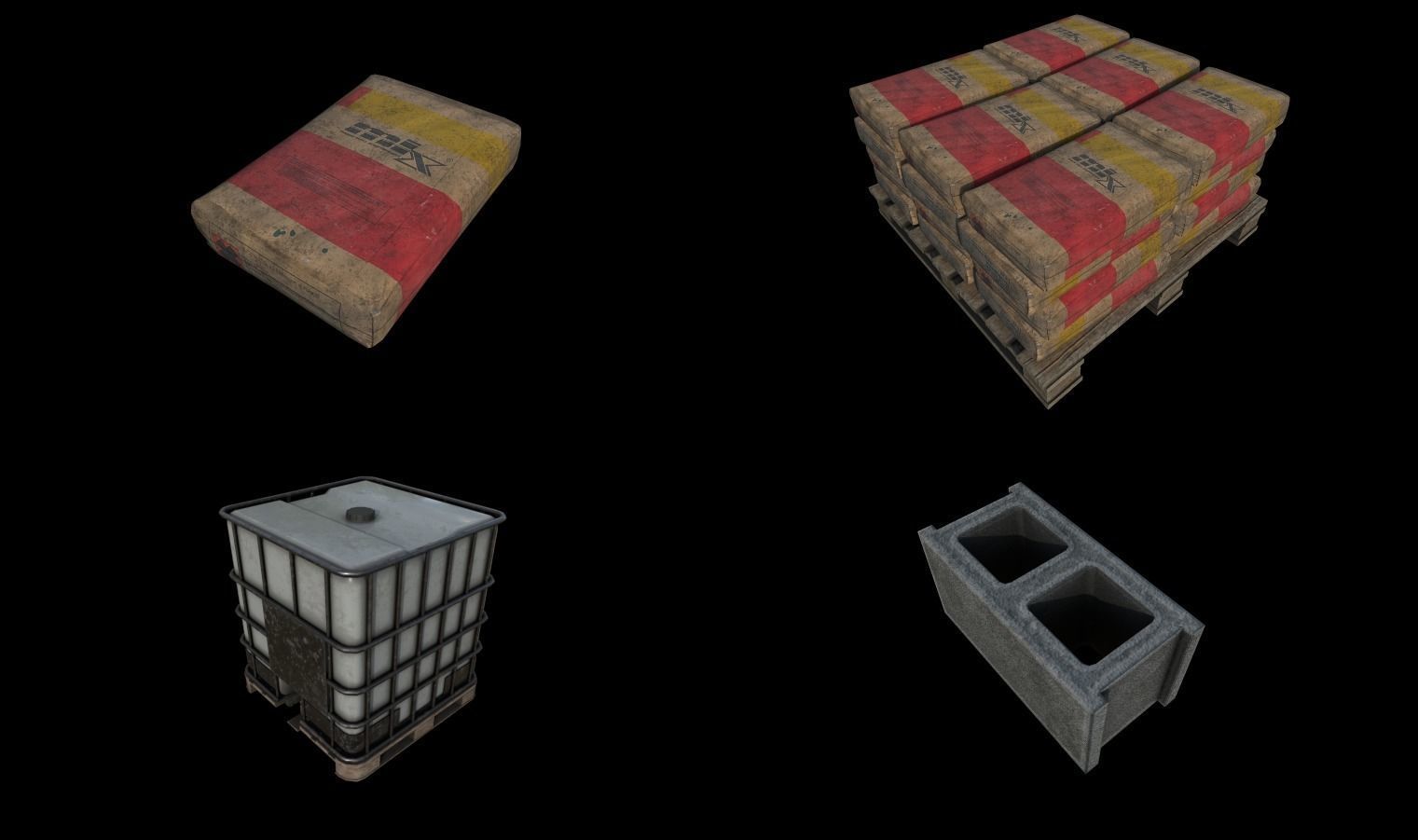 Modular Sewer Environment Low-poly 3D model_38